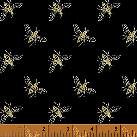 precious metals by windham fabrics|Precious Metal Nature Buzzing Metallic Bees Black Whistler .